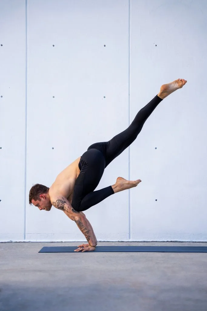 Wade Oakley in an Ashtanga posture